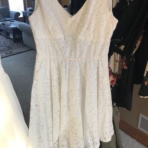 white lace dress